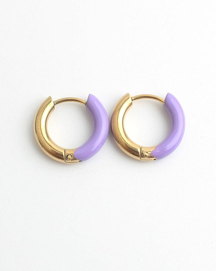 Happy colourful Hoop Earrings