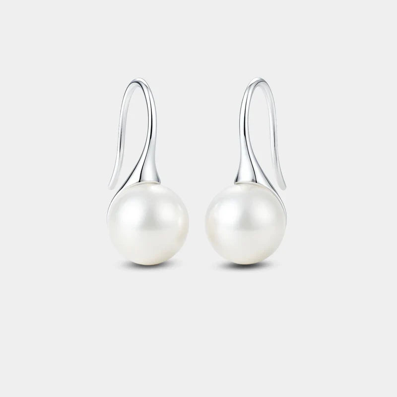 Elegant Drop Earrings with Pearls