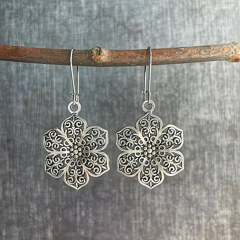 Vintage Bohemian Flower Earrings
