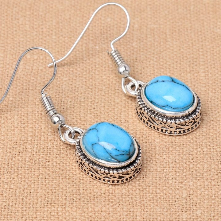 Opulent Oval Pearl Sterling Earrings