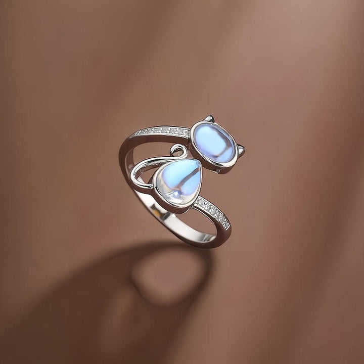 Opal Cat Wrap Ring