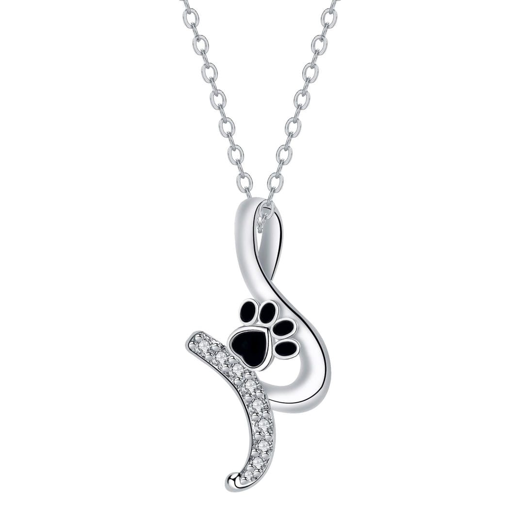 Paw Print Pendant Necklace