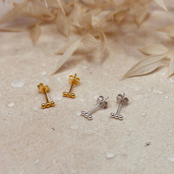 Minimal 3 Dot Studs Earrings