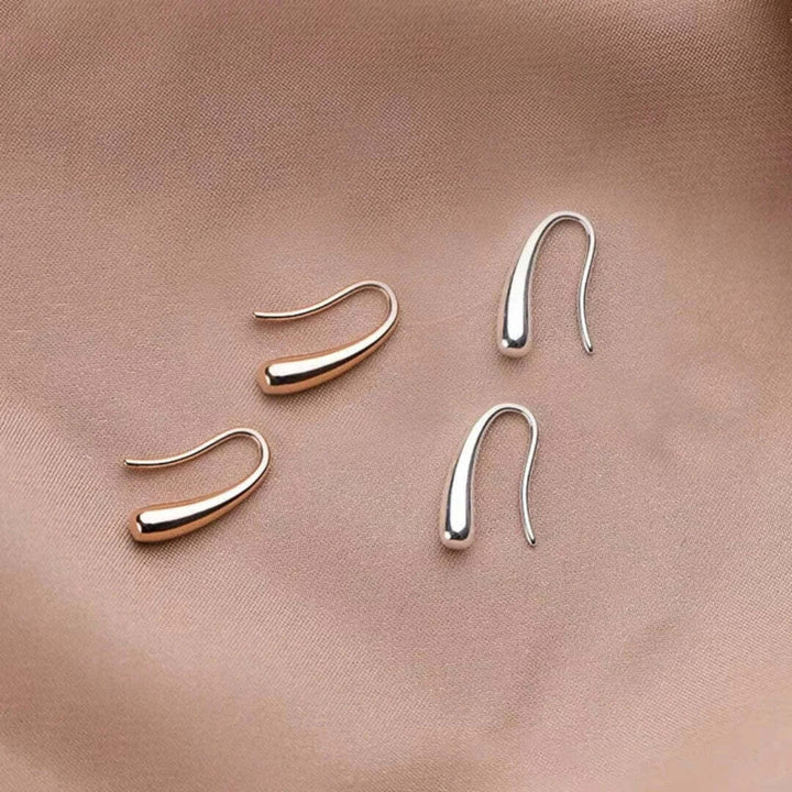 Antique Gold and Silver Drop Earrings