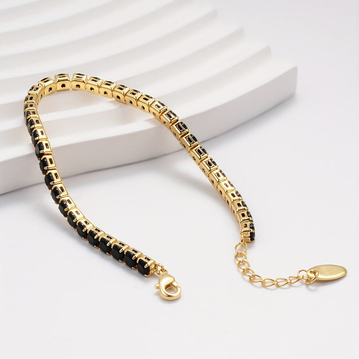 Square Cut Tennis Bracelet