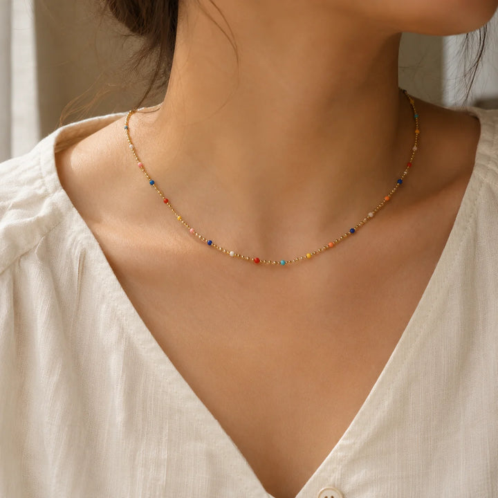 colourburst Delicate Choker Necklace