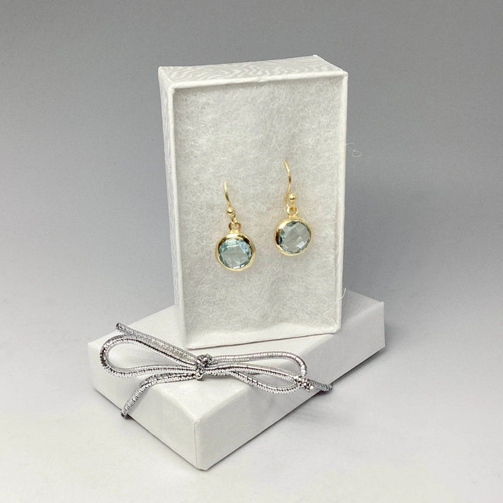 Chic Blue Crystal Earrings