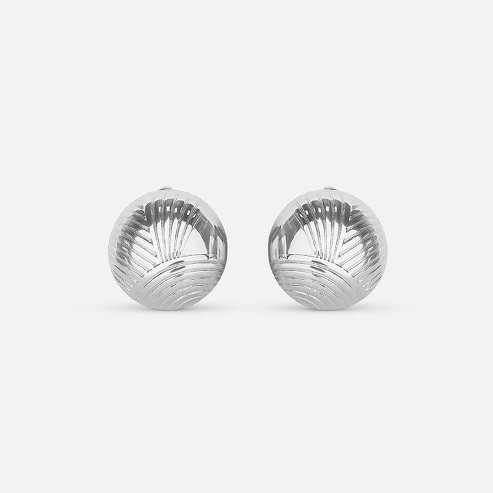 Elegant Silver Circle Earrings
