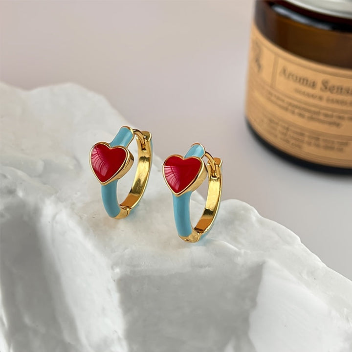Vintage Drop Love Earrings