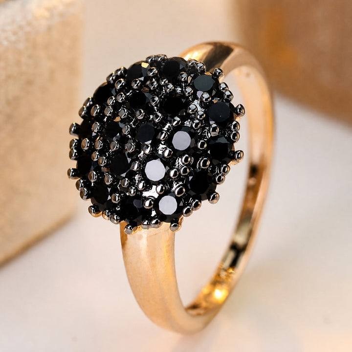 Onyx Spherical Statement Ring