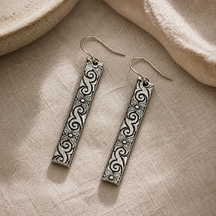 Vintage Spoon Floral Earrings