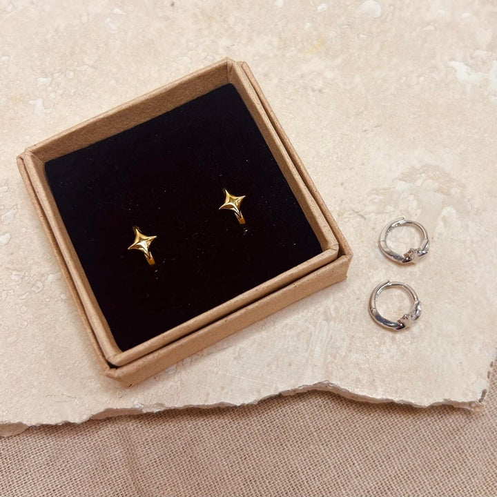 Starlight Huggie Hoop Earrings