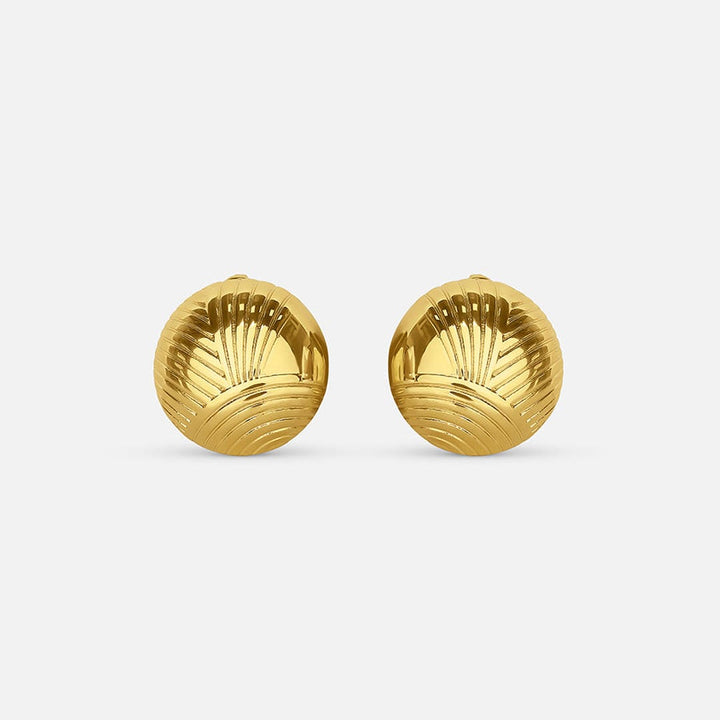 Elegant Gold Circle Earrings