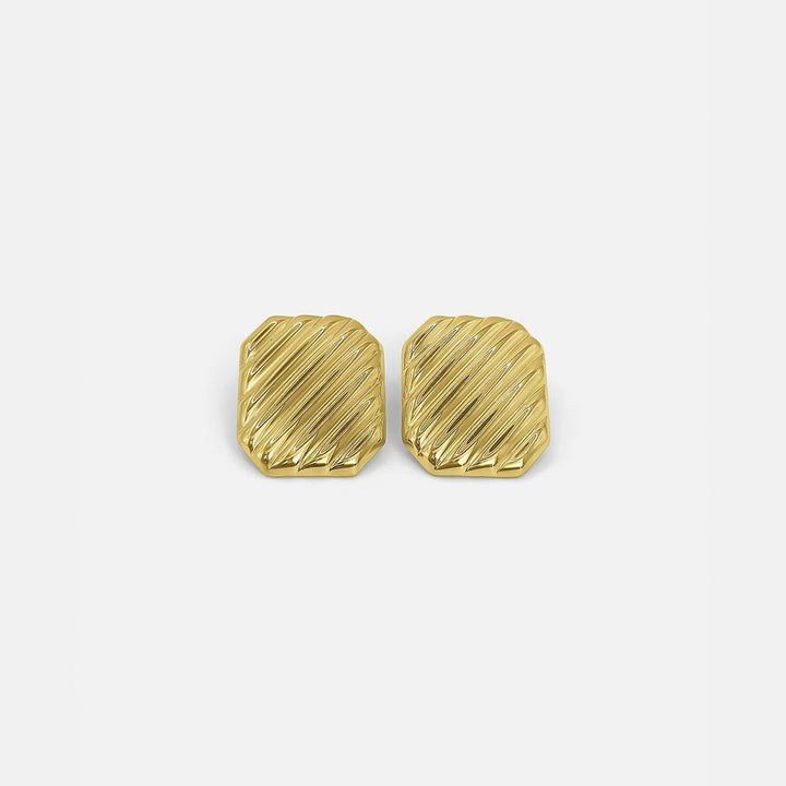 Dazzling Camilla Sculptural Gold Earrings