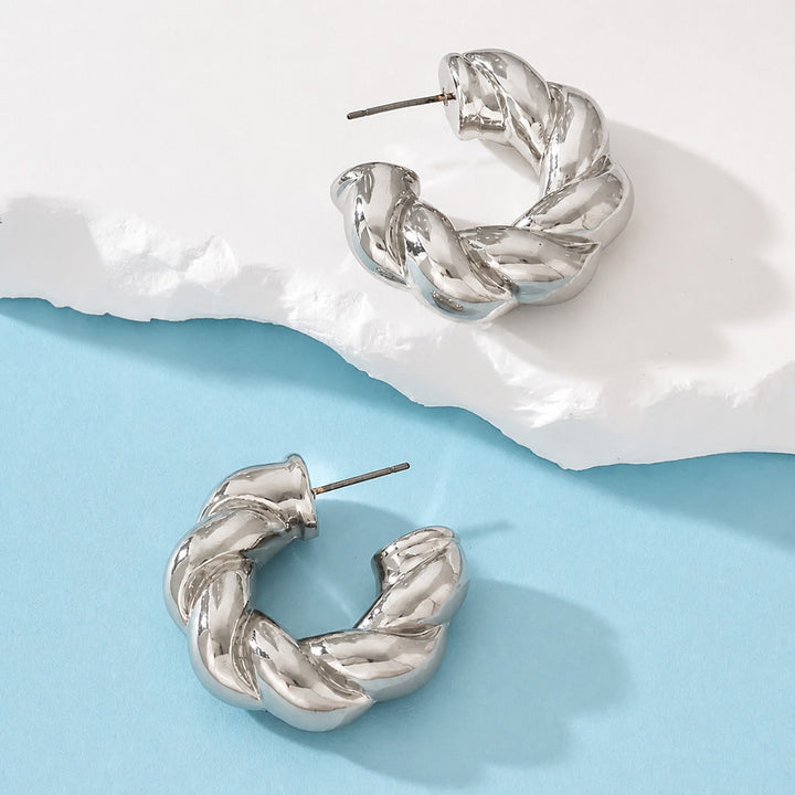 Gold Silver Hoop Earrings