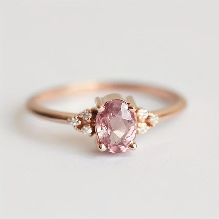 Blush Morganite Crystal Whisper Ring