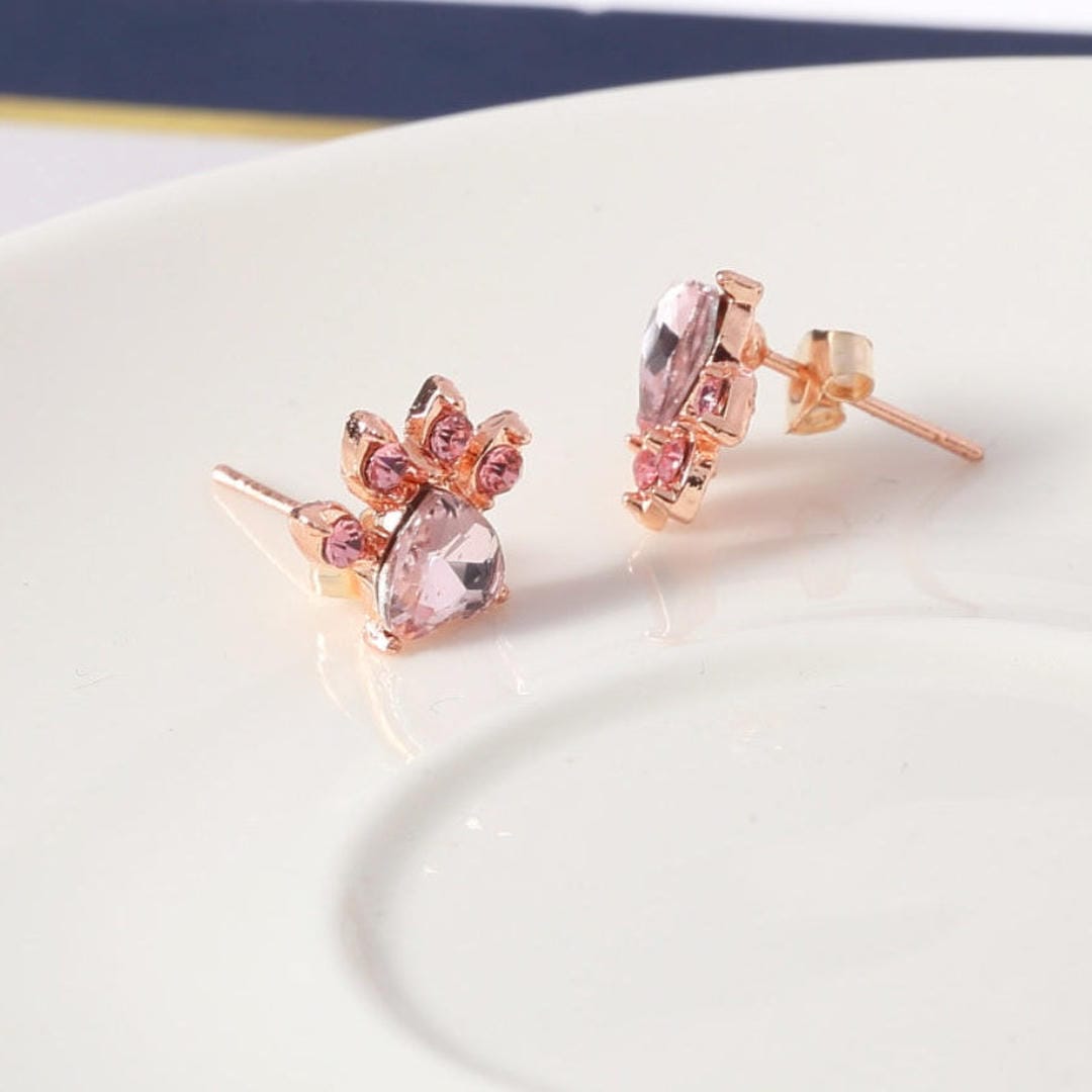 Paw Set 4 Pieces with Zirconia Heart