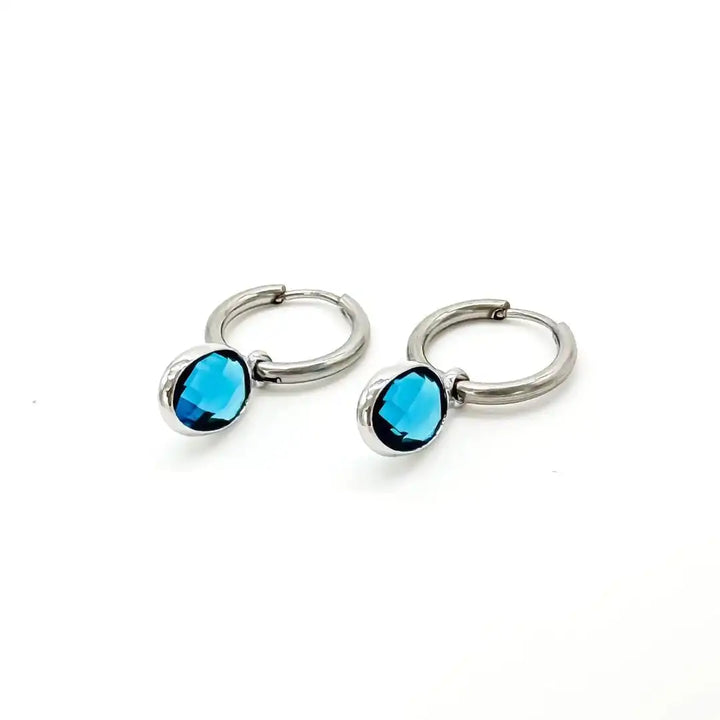 Dana Sleek Oval  Stone Earrings