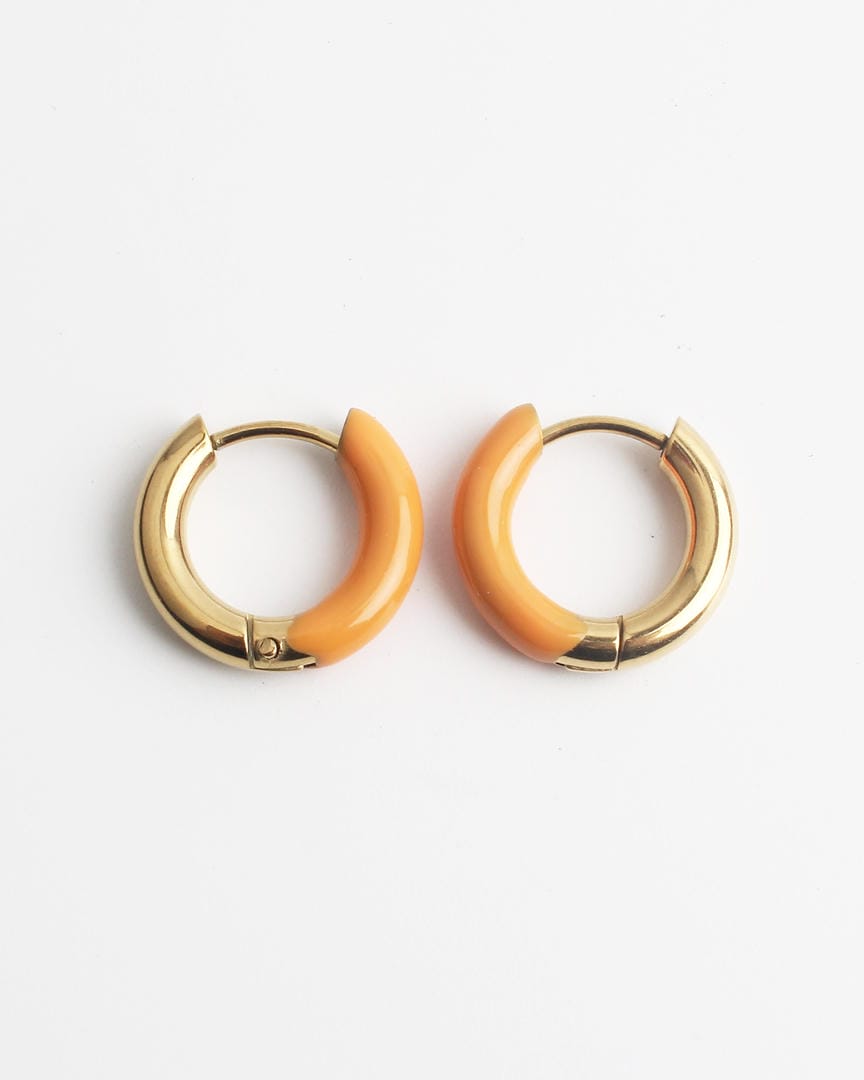Happy colourful Hoop Earrings