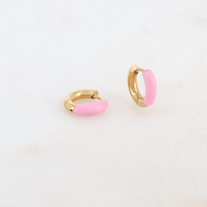Happy colourful Hoop Earrings