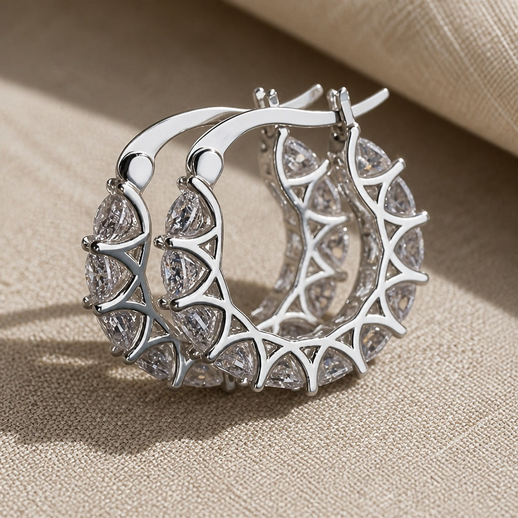 Bold Sculptural Hoop Earrings