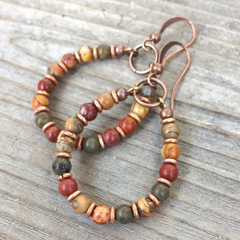 Vintage Creative Teardrop Bead Earrings