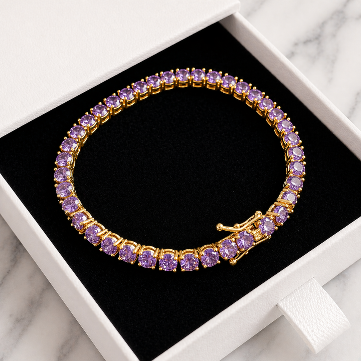 Amethyst Dream Gold Bracelet