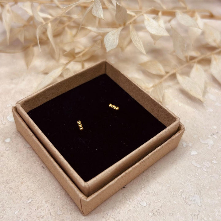 Minimal 3 Dot Studs Earrings
