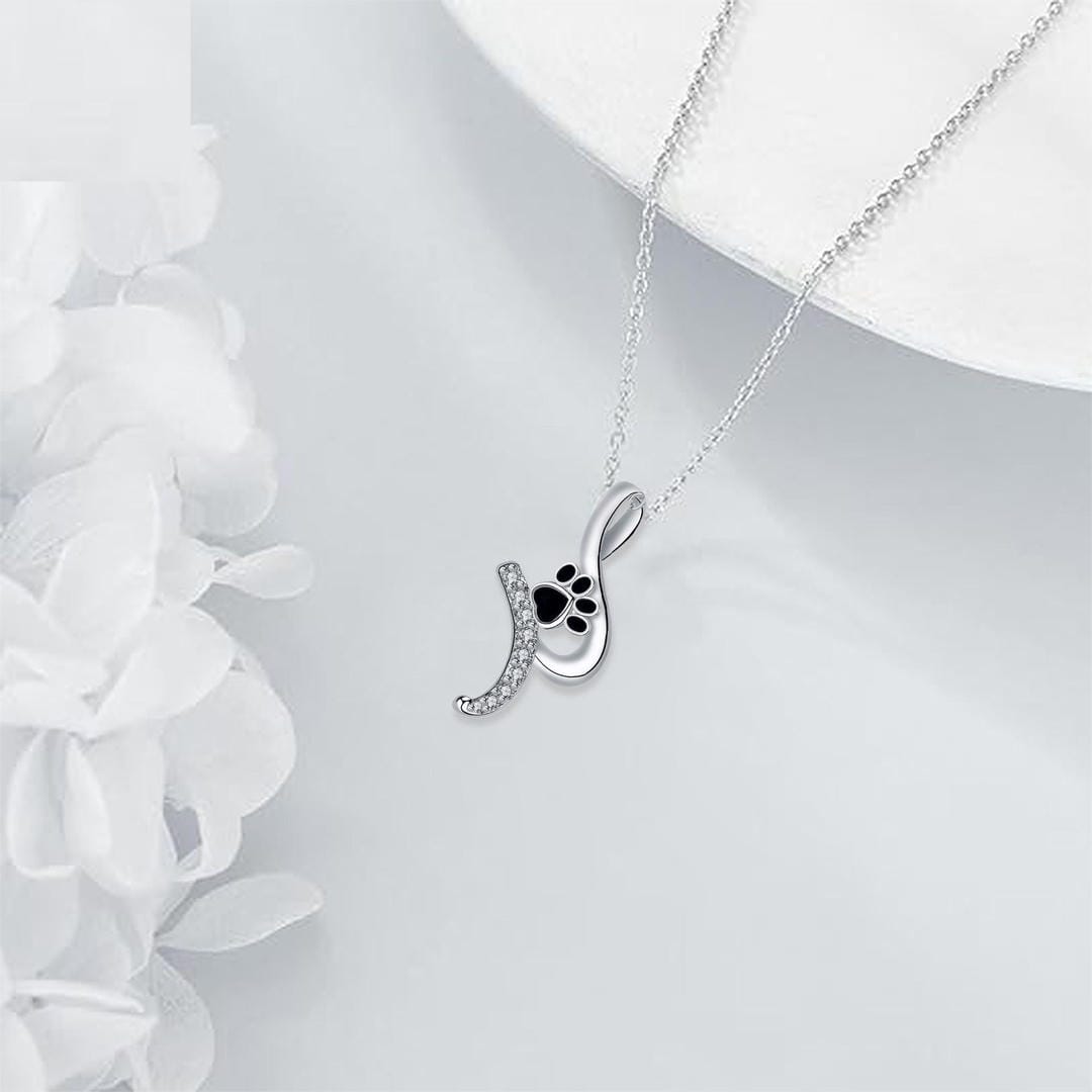 Paw Print Pendant Necklace