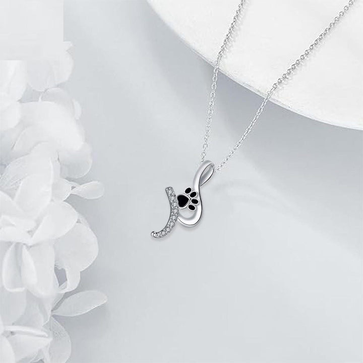 Paw Print Pendant Necklace