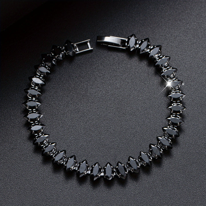 Gothic Statement Onyx Bracelet