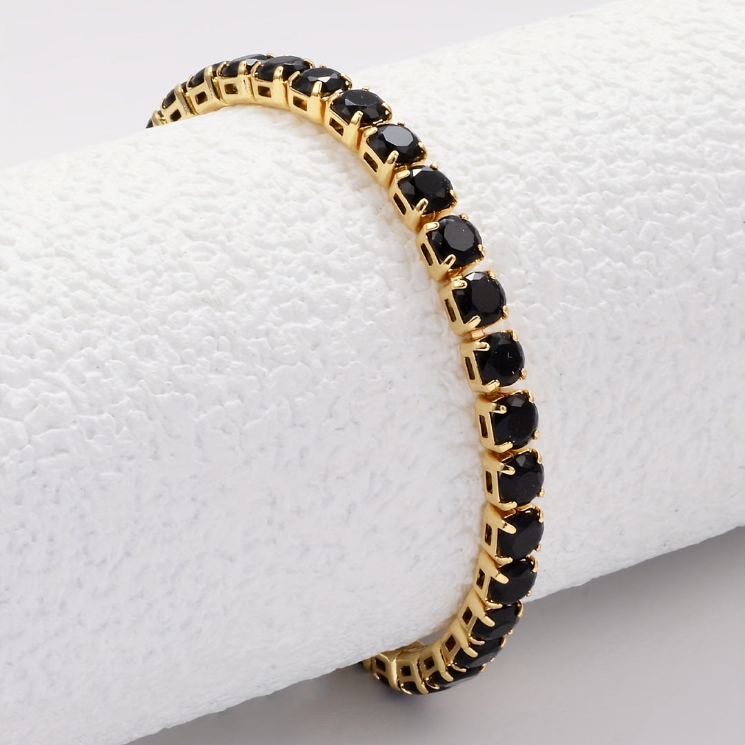 Square Cut Tennis Bracelet
