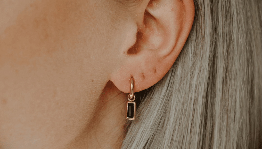 Gleaming Rectangle Drop Gem Earrings