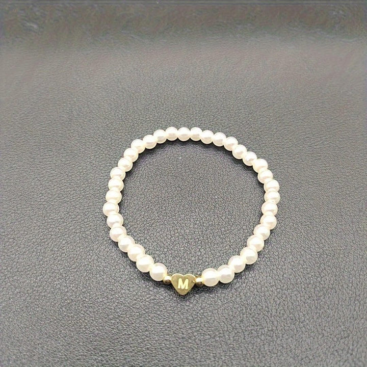 A-Z Pearl Beaded Bracelet