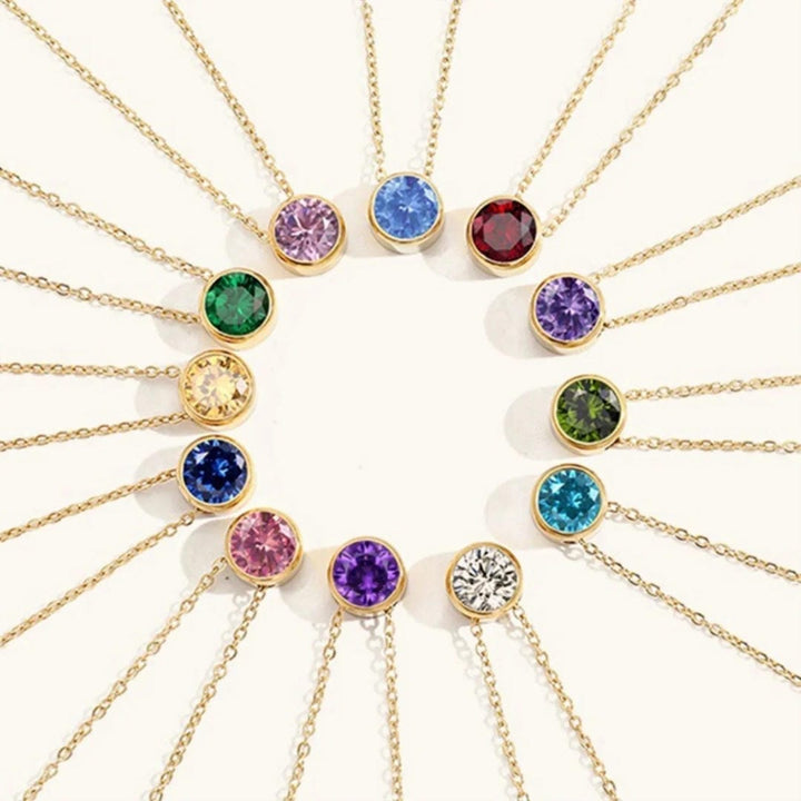 Radiant Gemstone Gold Chain
