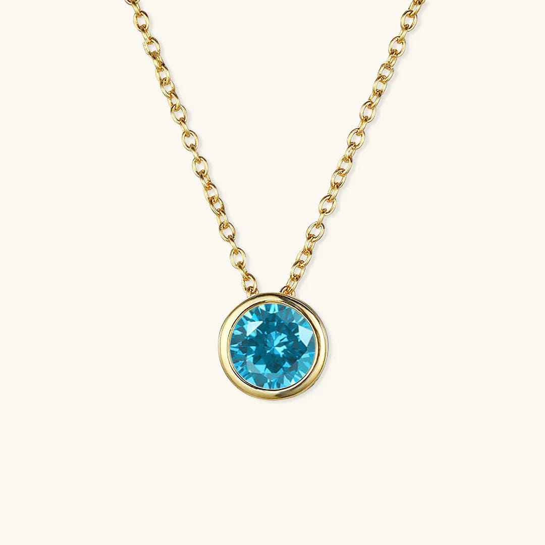 Radiant Gemstone Gold Chain