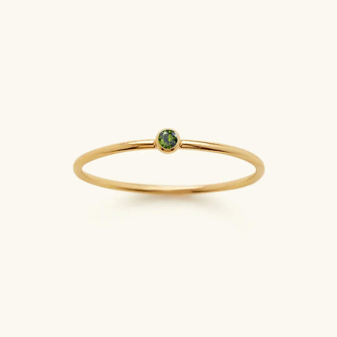 Precious Gemstone Stacker Ring