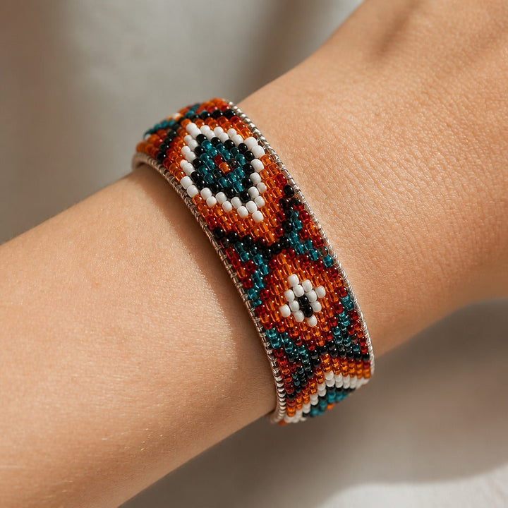 Geometric Handcraft Beaded Bracelet