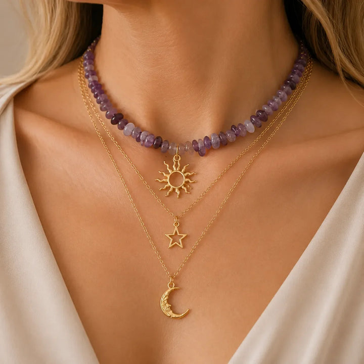 Celestial Layered Necklace Set
