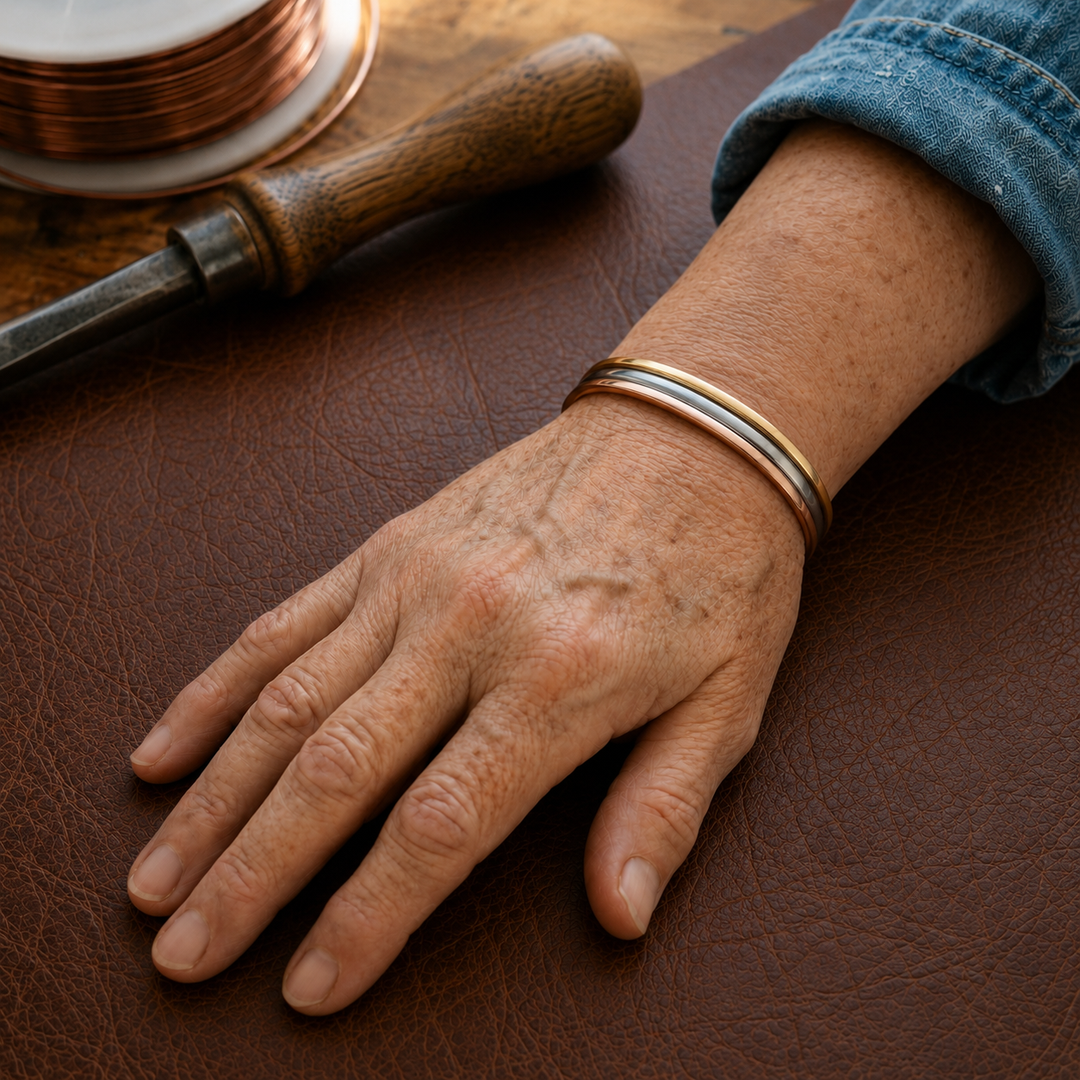 Rivet Copper Bracelet