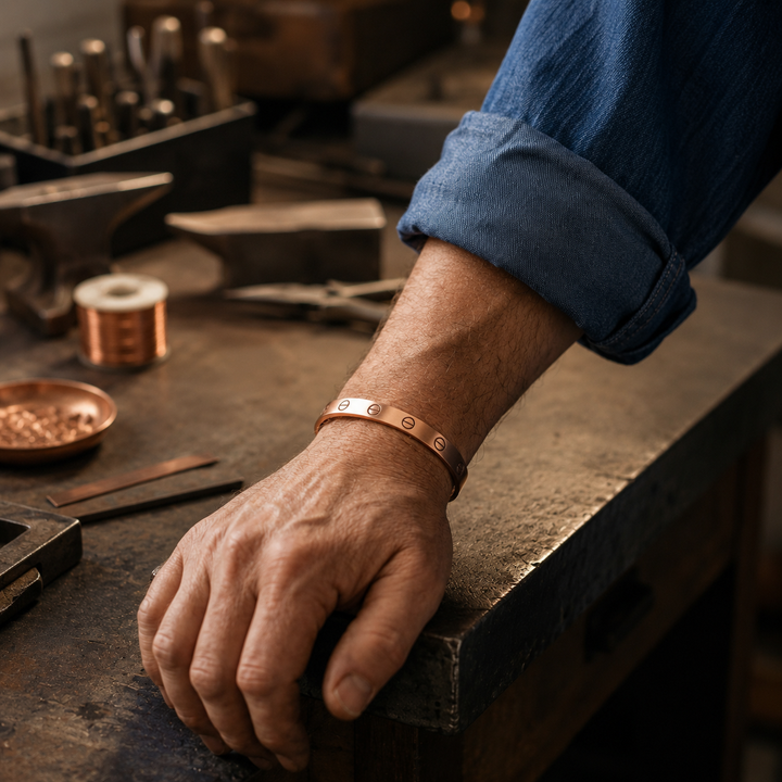 Eyelet Copper Bracelet