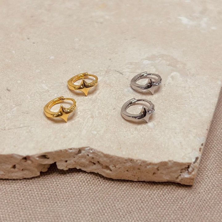Starlight Huggie Hoop Earrings