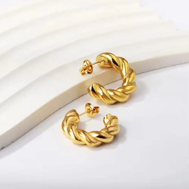 Everyday Rope Twist Hoops