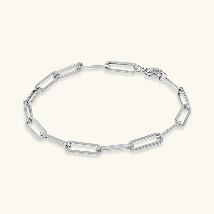 Elegant Gold Paperclip Bracelet