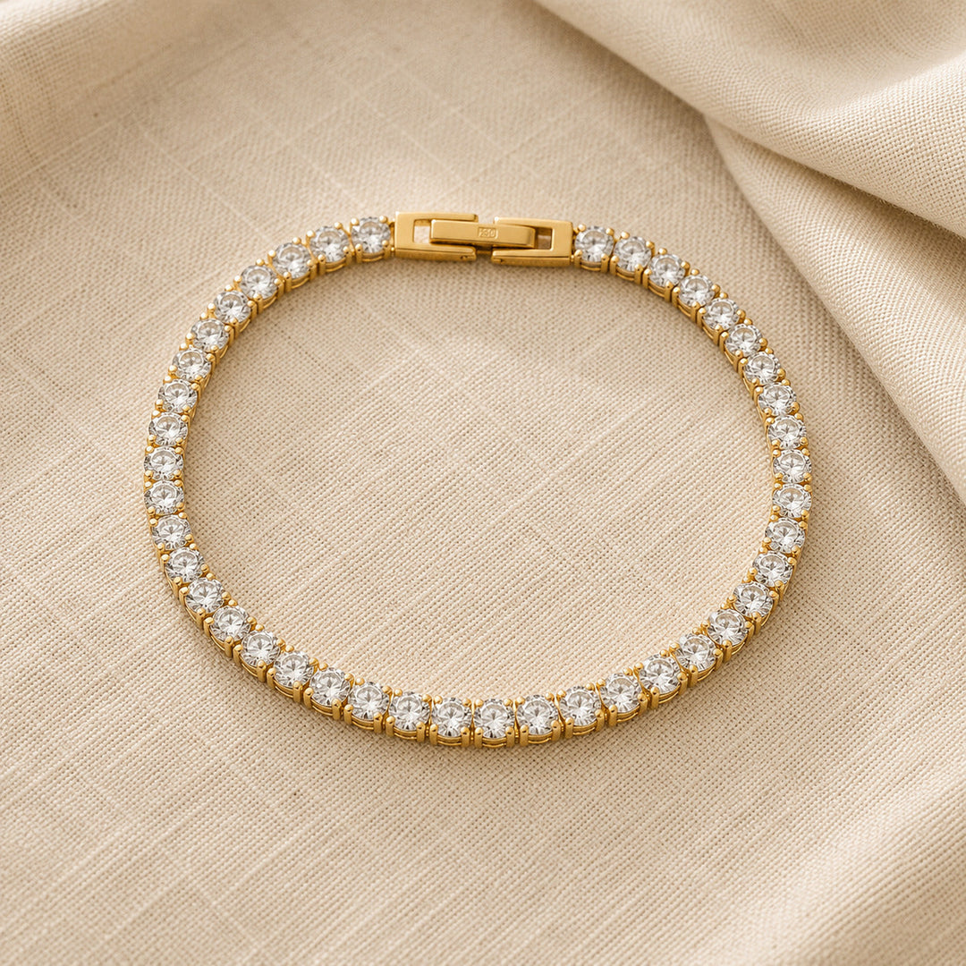 Elegant Crystals Tennis Bracelet