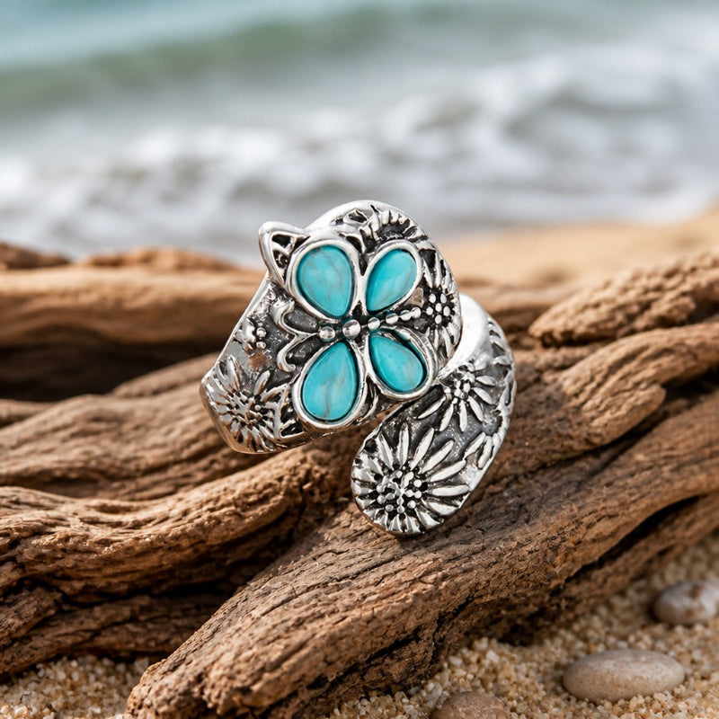 Ethereal Butterfly Flower Ring