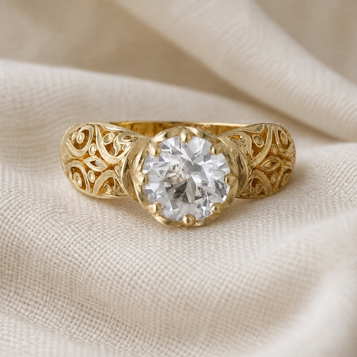 Exquisite Exotic Zirconia Ring