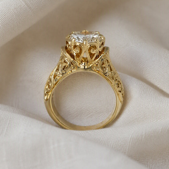 Exquisite Exotic Zirconia Ring