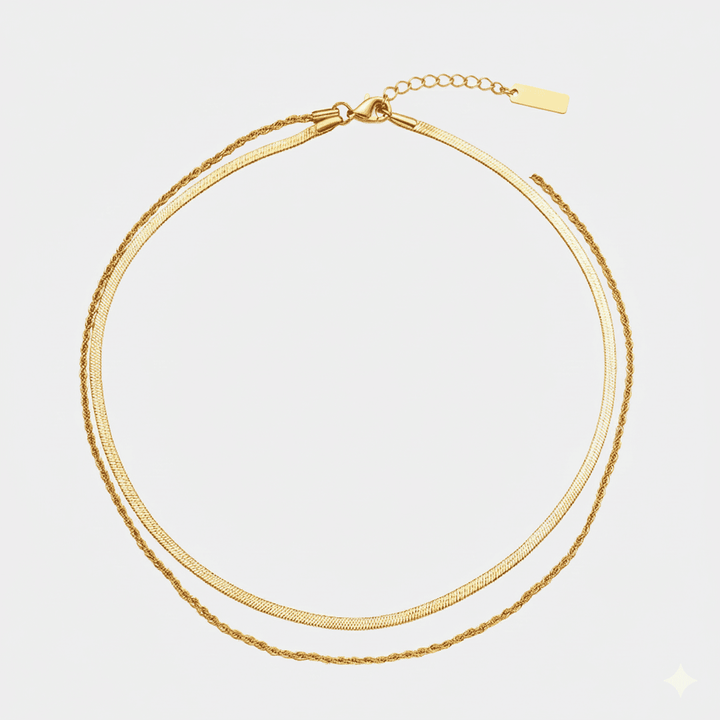 Elegant Flow Layered Necklace Set