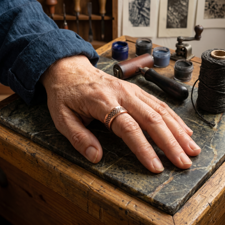 Mesh Copper Ring